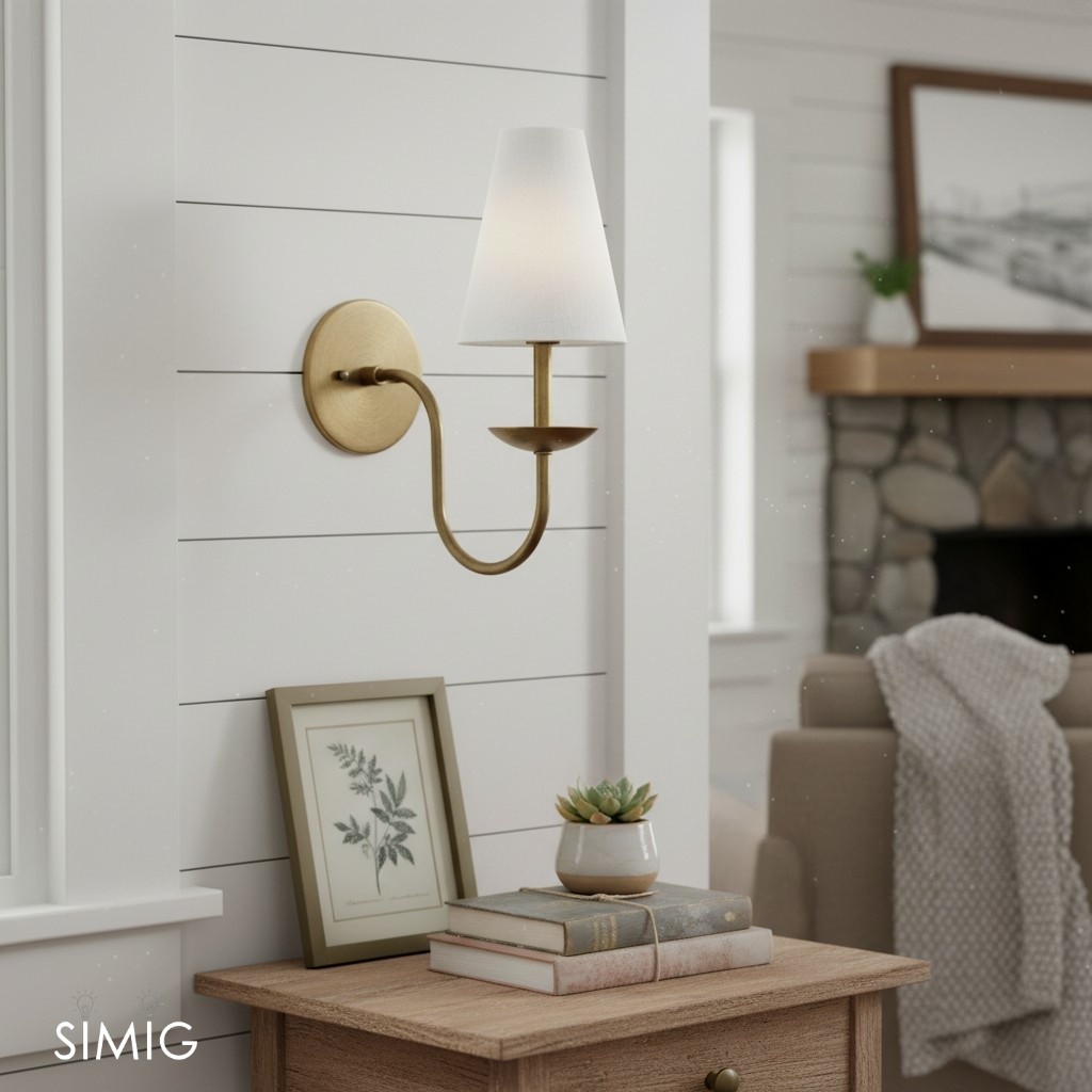 Curva Modern Geometric Wall Sconce – Ambient Lighting for Living Room T398