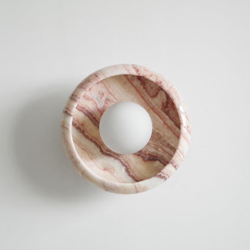 Bowl - Shaped Marble Wall Lamp P064