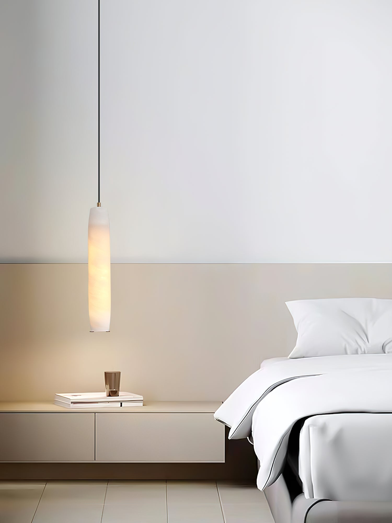 Alabaster Flute Pendant Light T1660