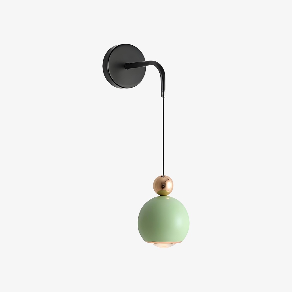 Glintap Nordic Globe Wall Mounted Light - Minimal Accent Lamp for Bedroom Interior T2207