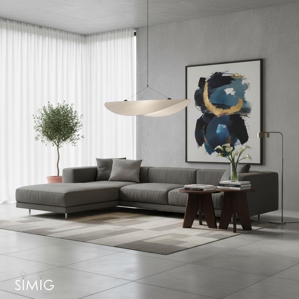 Tense Pendant Lamp - Contemporary Silk Design for Dining Area S51