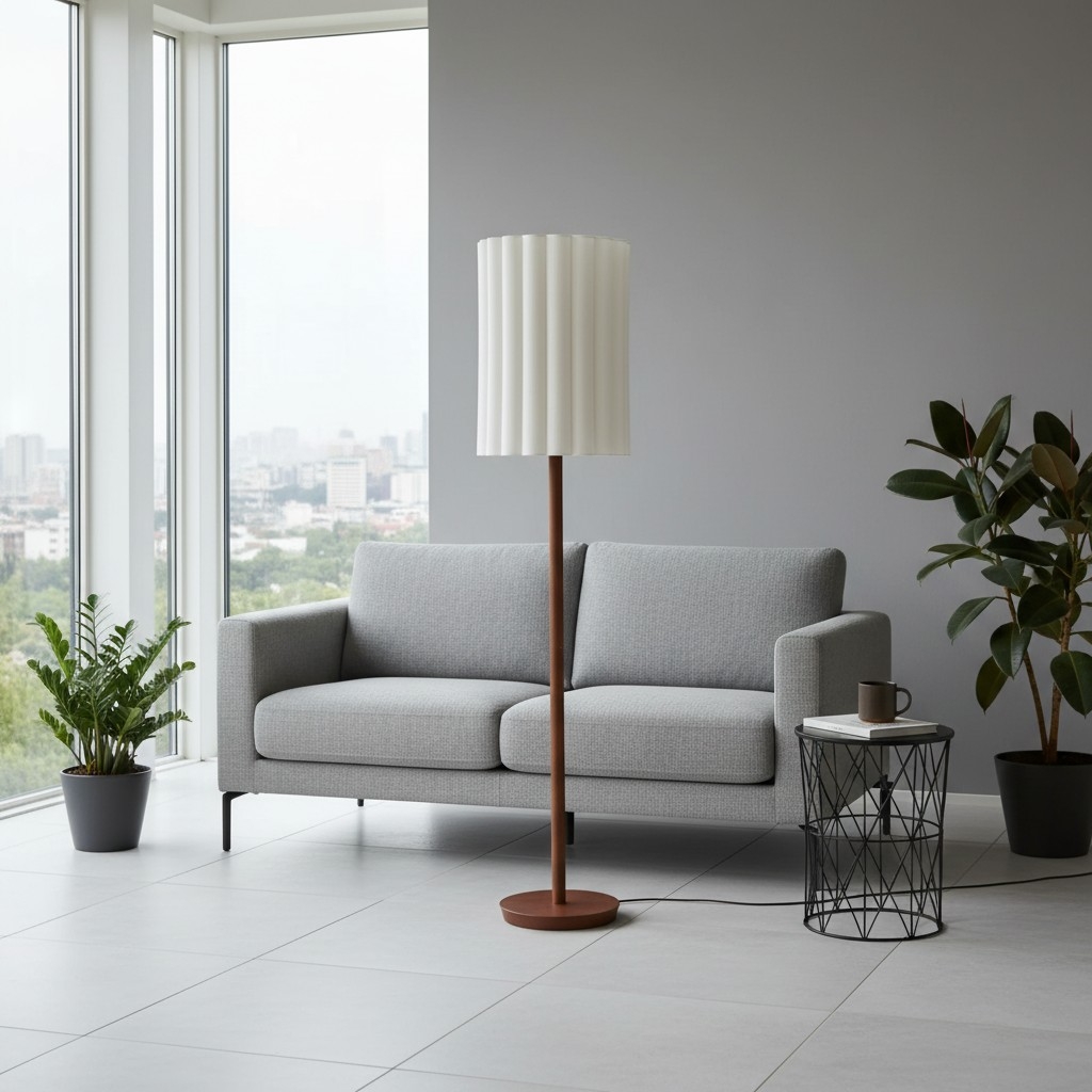 Linbron Natural Floor Lamp – Soft Ambient Light for Interior Spaces T648