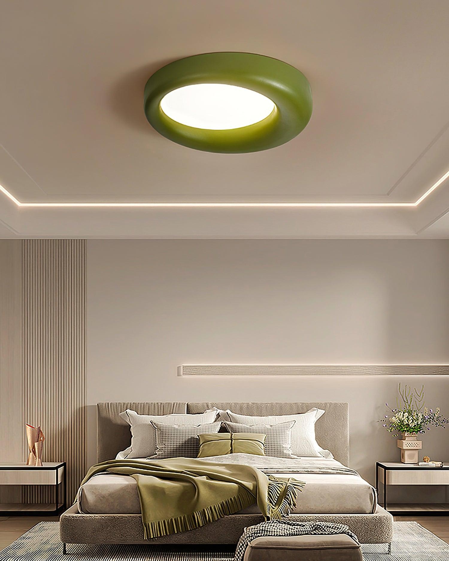 Center Offset Concentric Circle Acrylic Ceiling Lamp M308