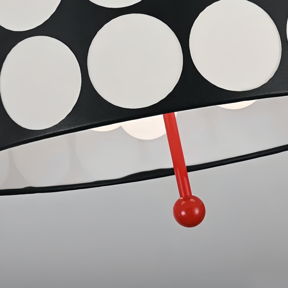 Dotrelia Geometric Lattice Pendant Lamp - Modern Leather Shade for Dining Room T1175