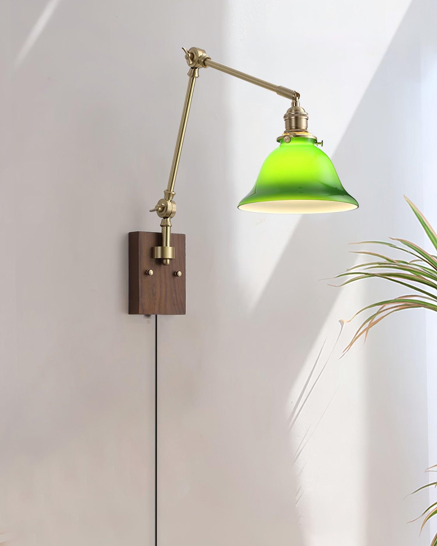 Banker Swing Arm Plug In Wall Light M188