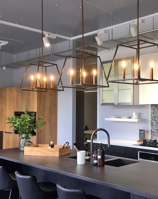 Trapezium Cage Pendant Light