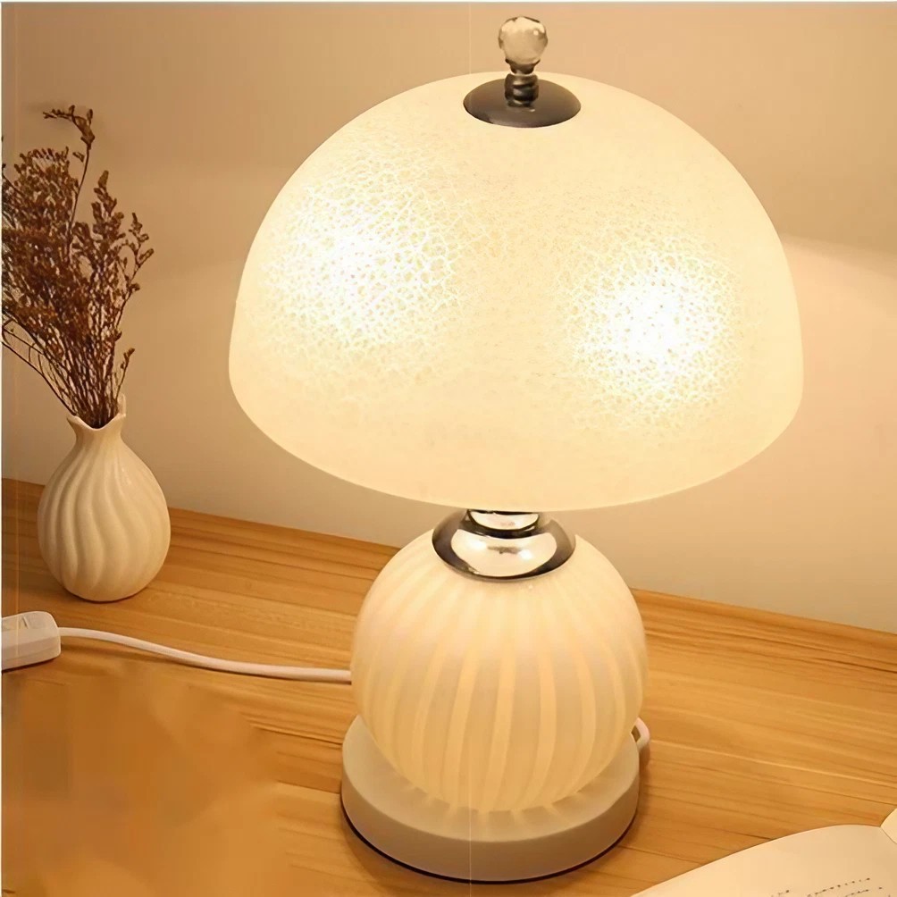 Mushroom Bedside Table Lamp for Bedroom