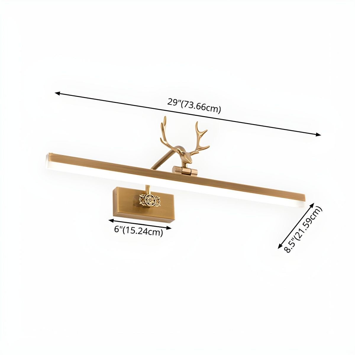 Metal Antler Linear Design Wall Lamp M582