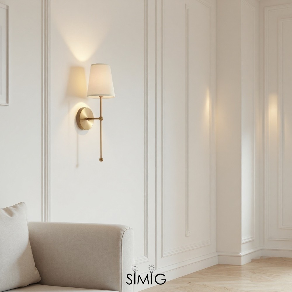 Modern Gold Wall Lamp ‑ Minimalist Design for Stylish Interiors  G21