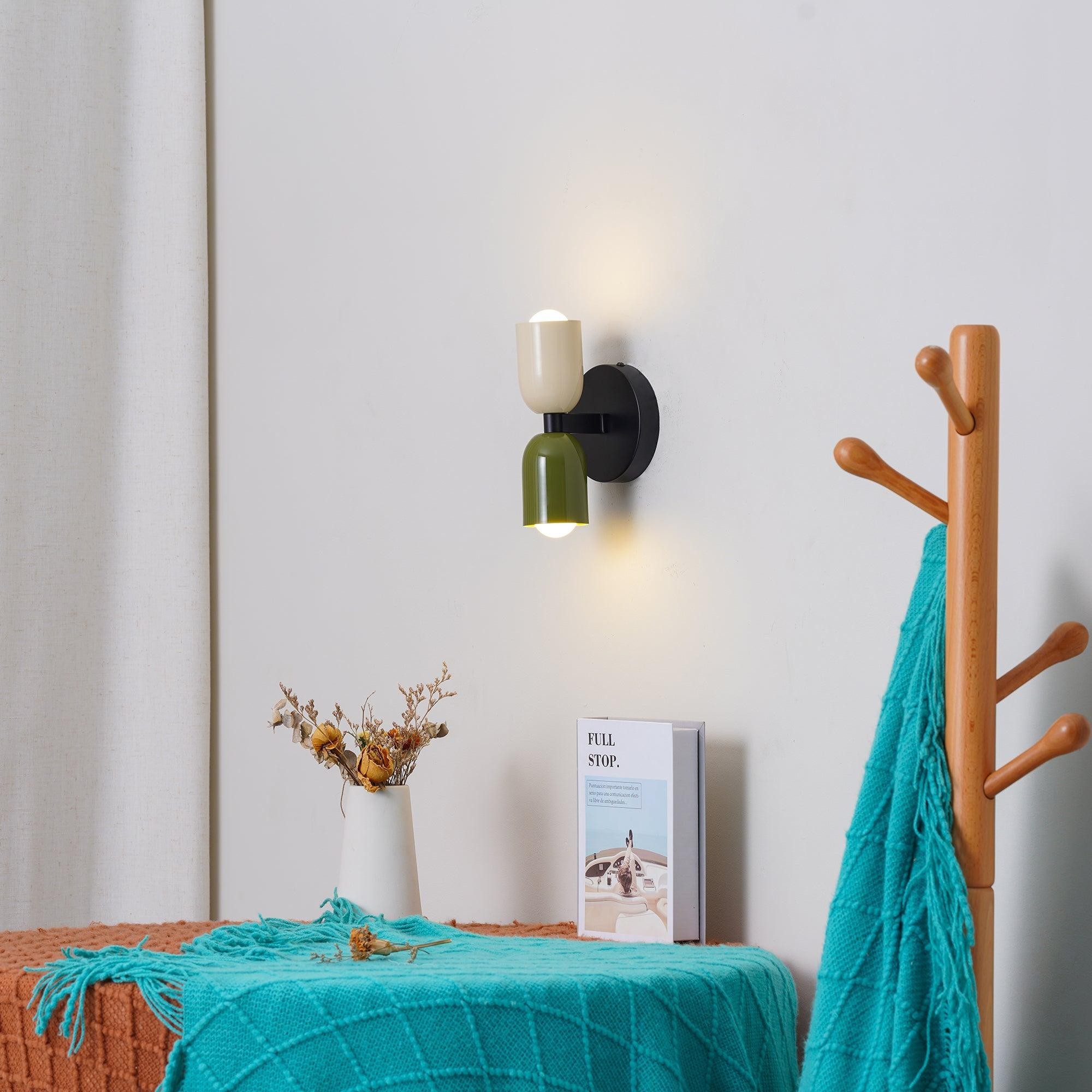 Double Head Up Down Wall Sconce - Modern Metal Ambient Light S94
