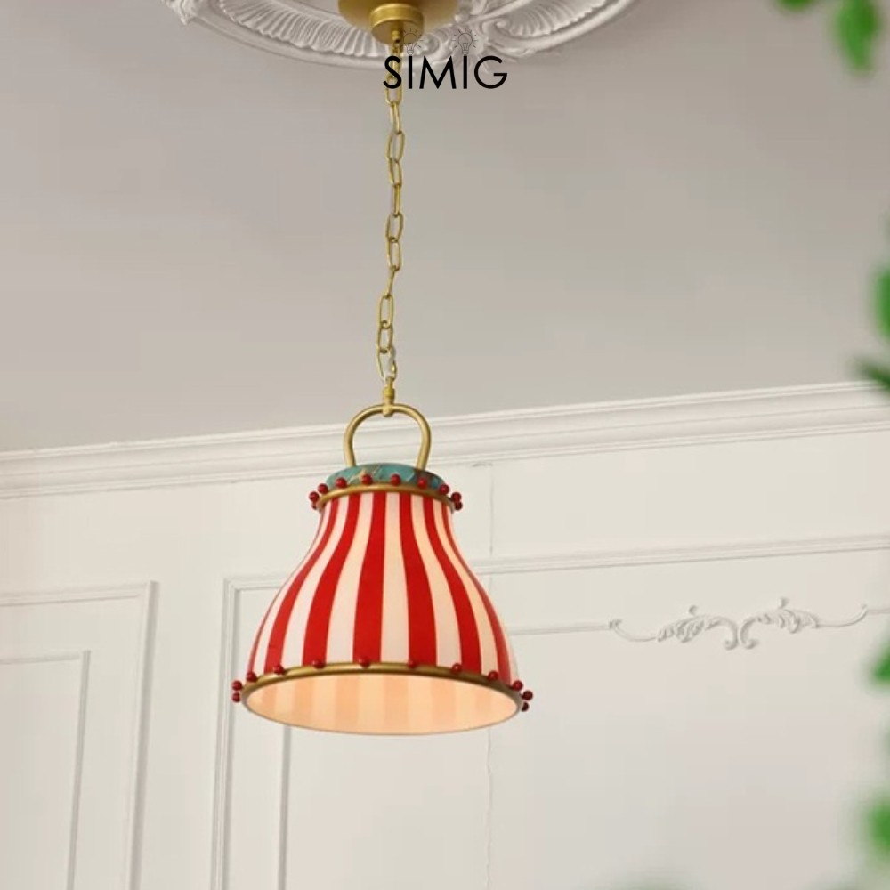 Festilo Circus Striped Glass Pendant for Dining & Living Spaces M66