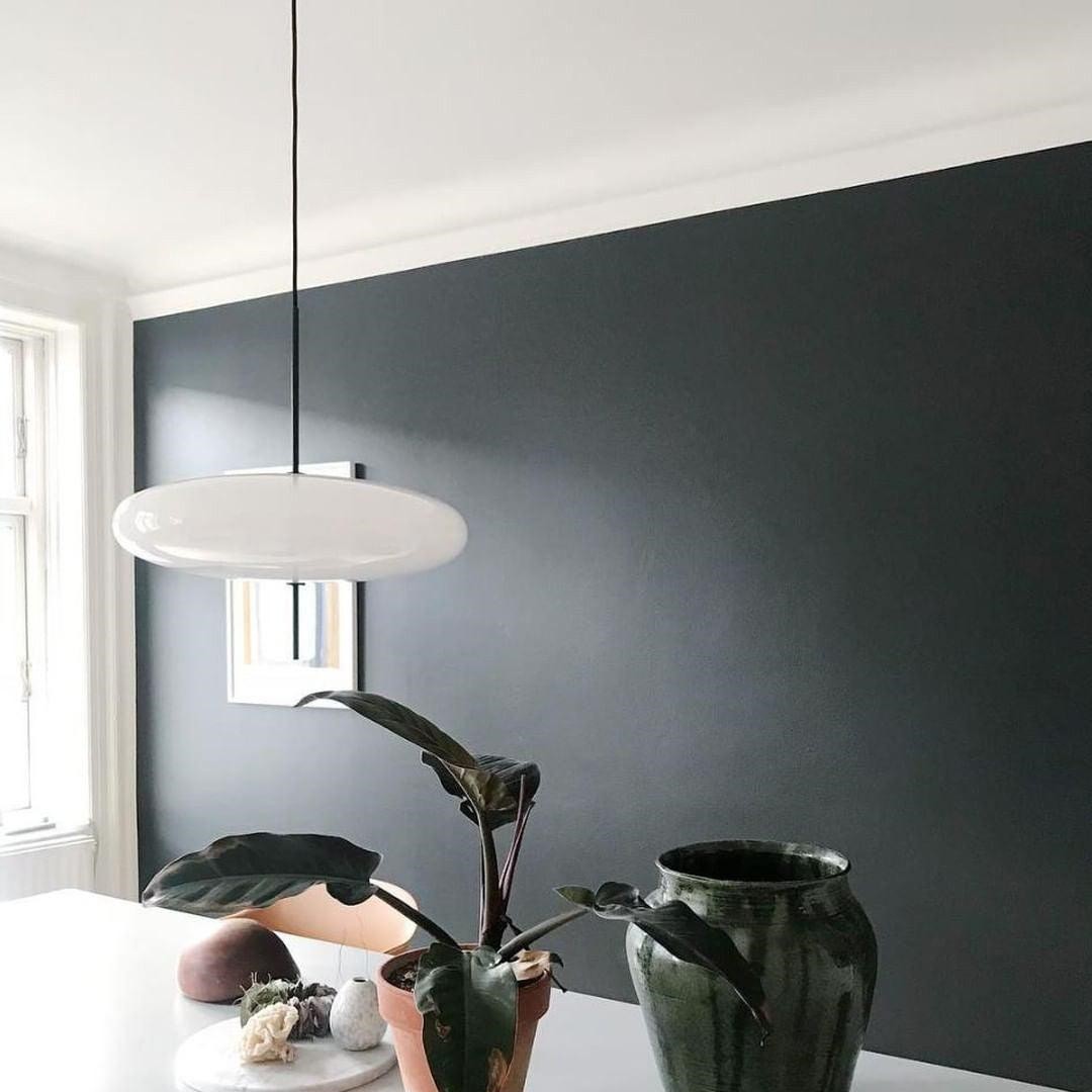 Modern Oval Pendant Light – Metal and Acrylic Pendant Lamp for Living Room