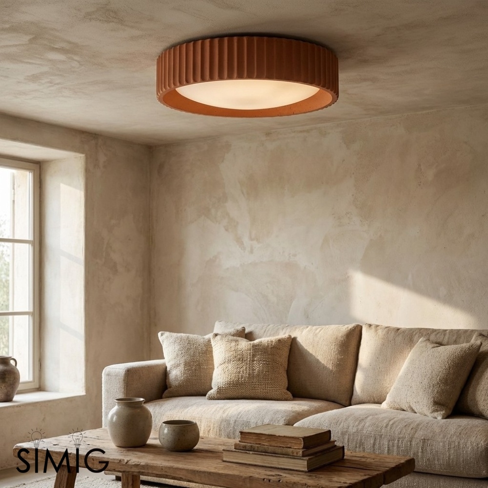 Acrion Round Acrylic LED Ceiling Light - Minimal Flush Mount Living T1179