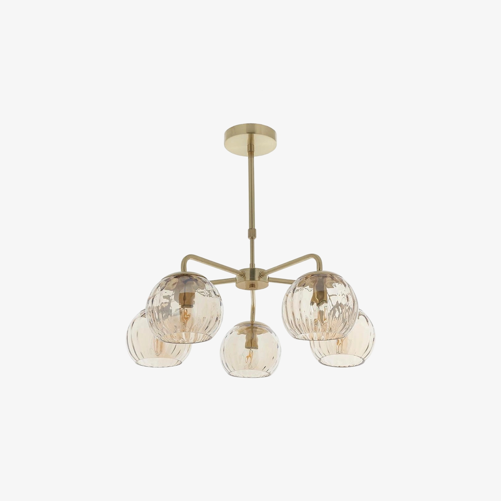 Tracian Glass Mid-Century Modern Globe Pendant Light for Dining Room T845