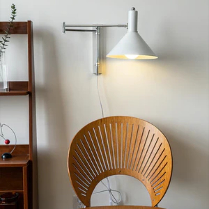 Classic Modern Swing Arm Adjustable Bedside Reading Wall Lamp M19