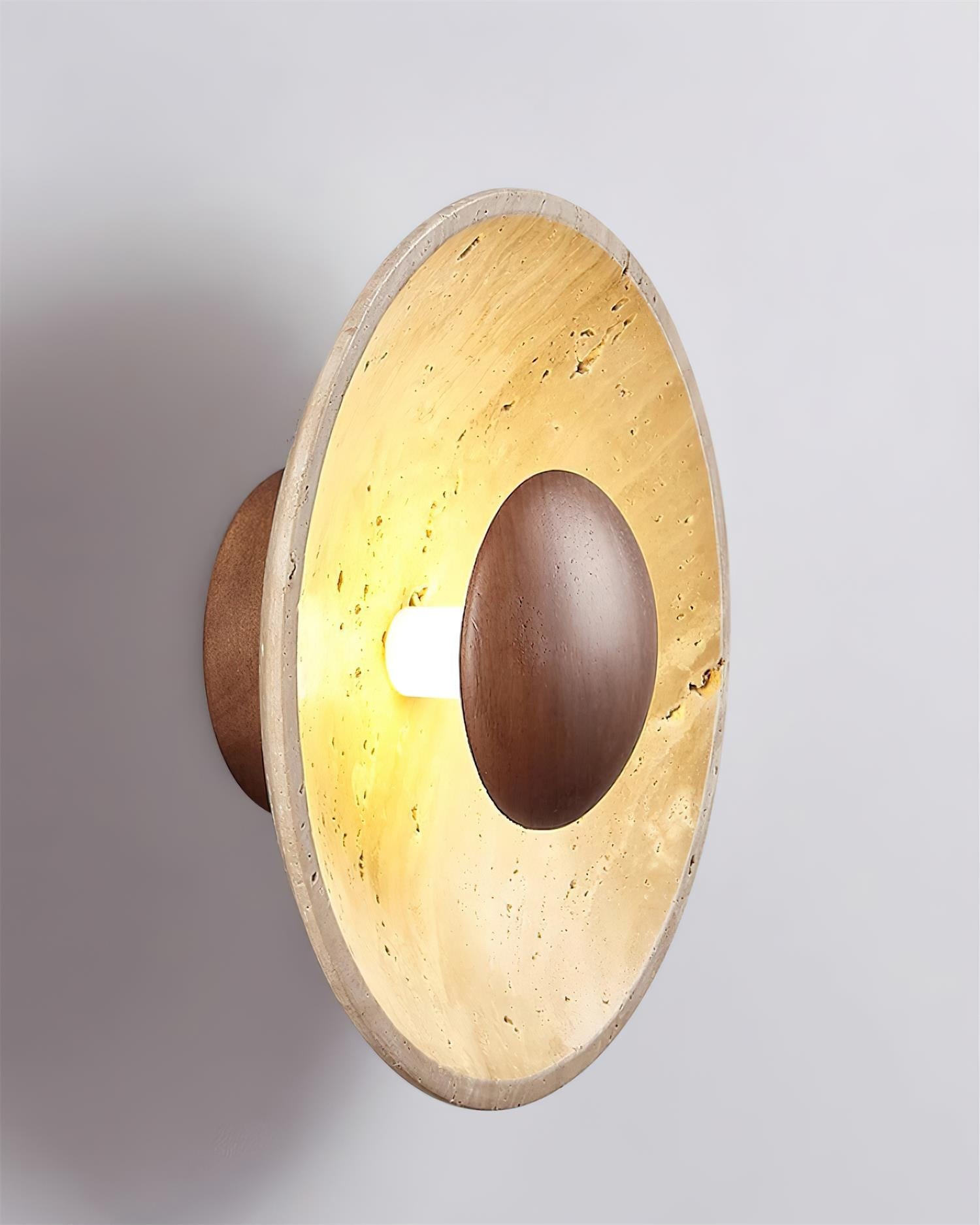 Cream Style Wooden Sphere Wall Lamp M148