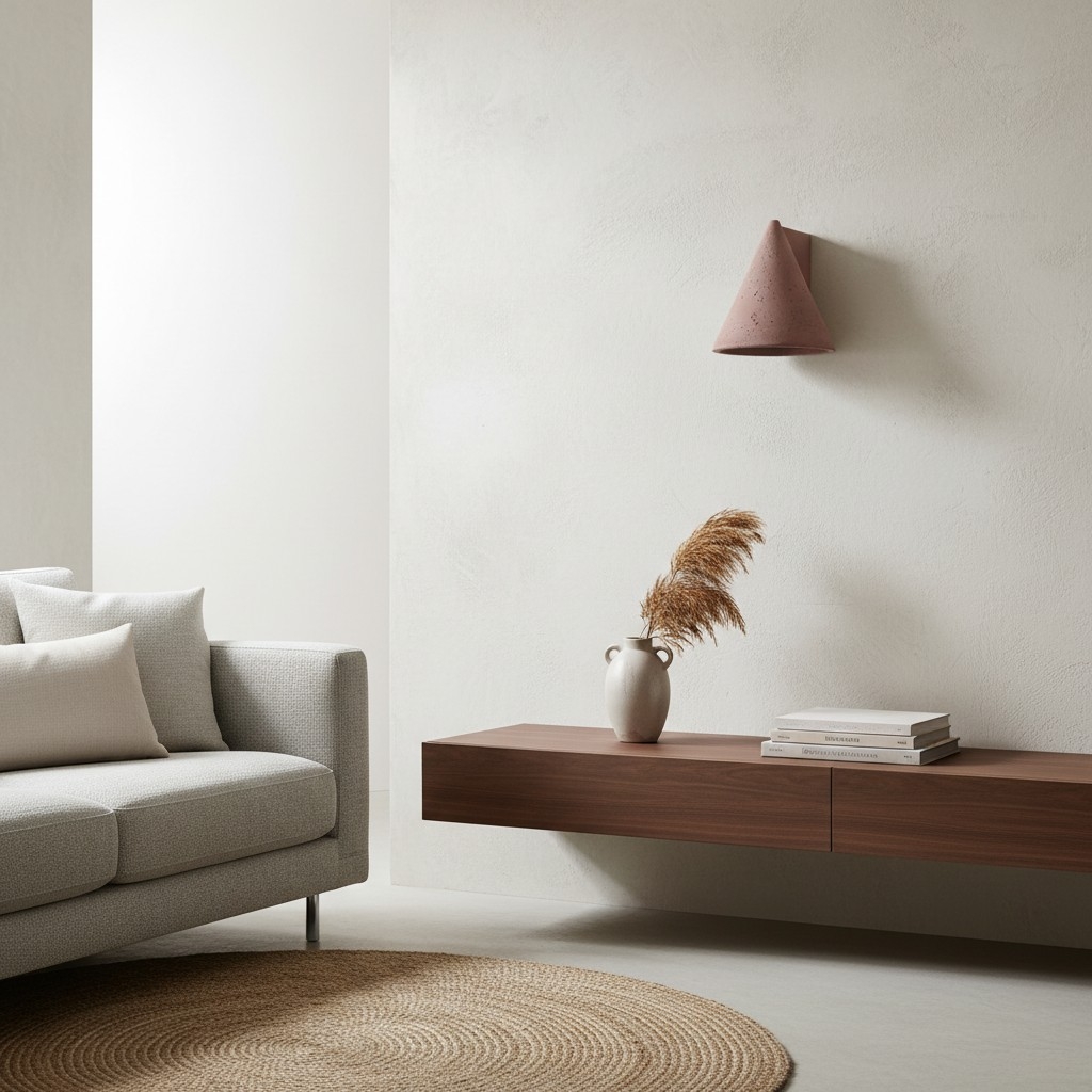 Concrellia Tapered Concrete Wall Lamp Modern - Bedroom Ambient Light T1128