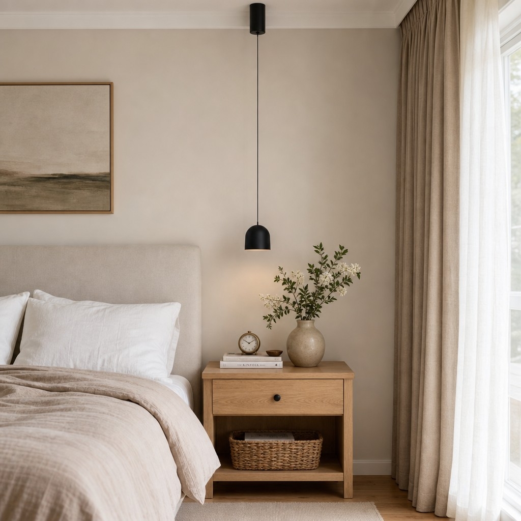 Veridia Minimalist Liftable Slim Pendant Light - Aluminum Acrylic Hanging Lamp for Bedside and Desk T2227