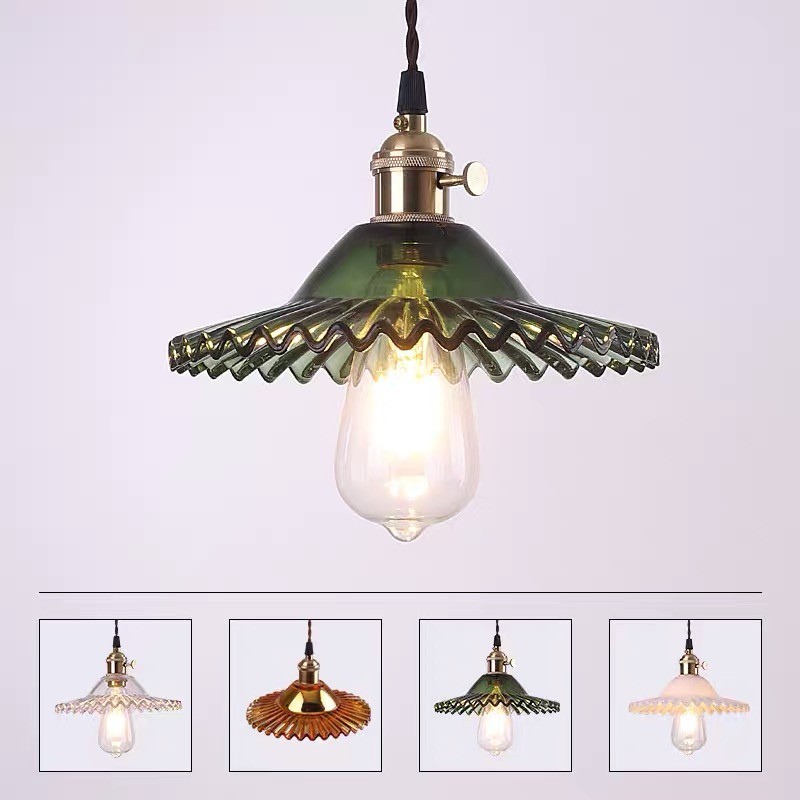 Exotic Vintage Glass Pendant Light