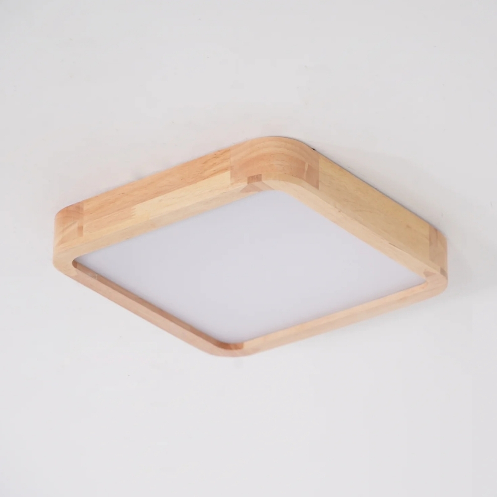 LignoForma Geometric Shape Ceiling Light - Contemporary Wood LED Ceiling for Bedroom and Lounge T1107