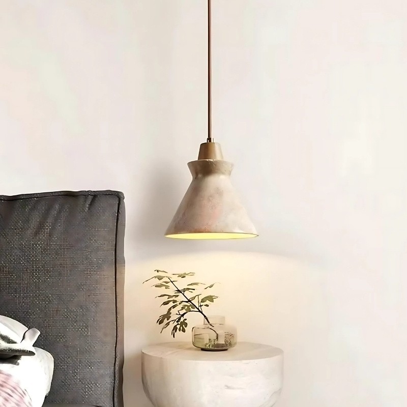 Creative Travertine Stone Pendant Lamp for Modern Living Rooms S283