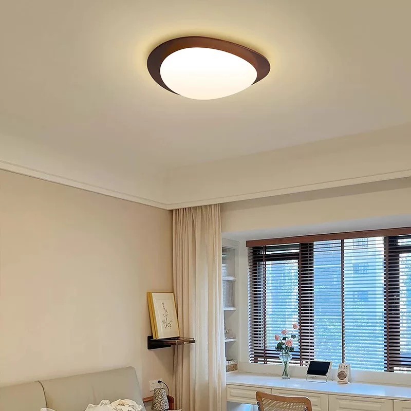 Pebble Walnut Ceiling Light M335