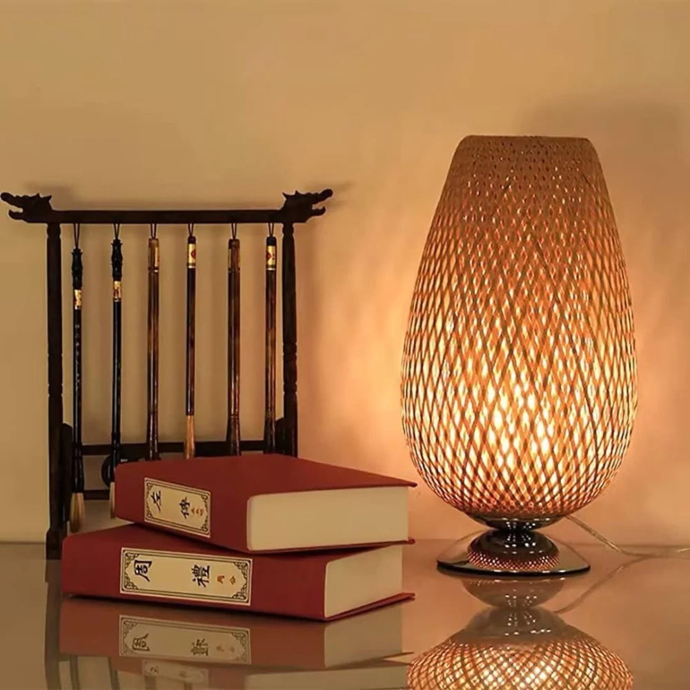Handcrafted Sustainable Bamboo Table Lamp T2071