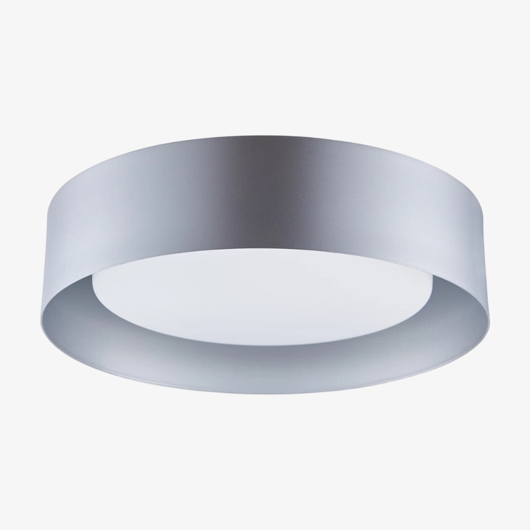 Velcora Contemporary Metal Flush Mount Ceiling Light - Elegant Drum Ceiling Fixture for Bedroom T1125