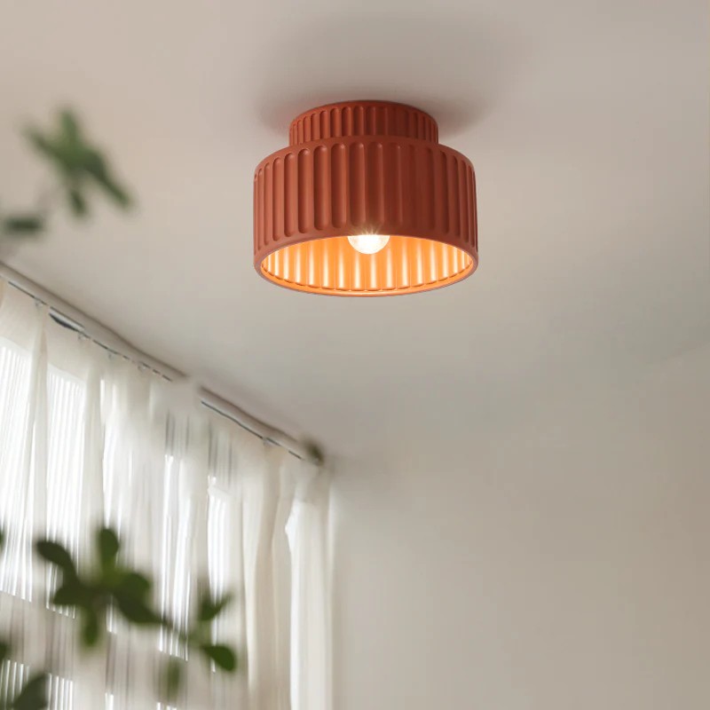 Modern Solid Color Recessed Resin Ceiling Lamp S177