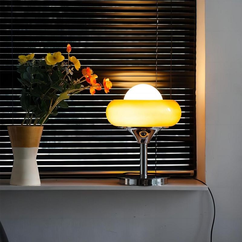Bauhaus Glass Creative Egg Tart Table Lamp S141