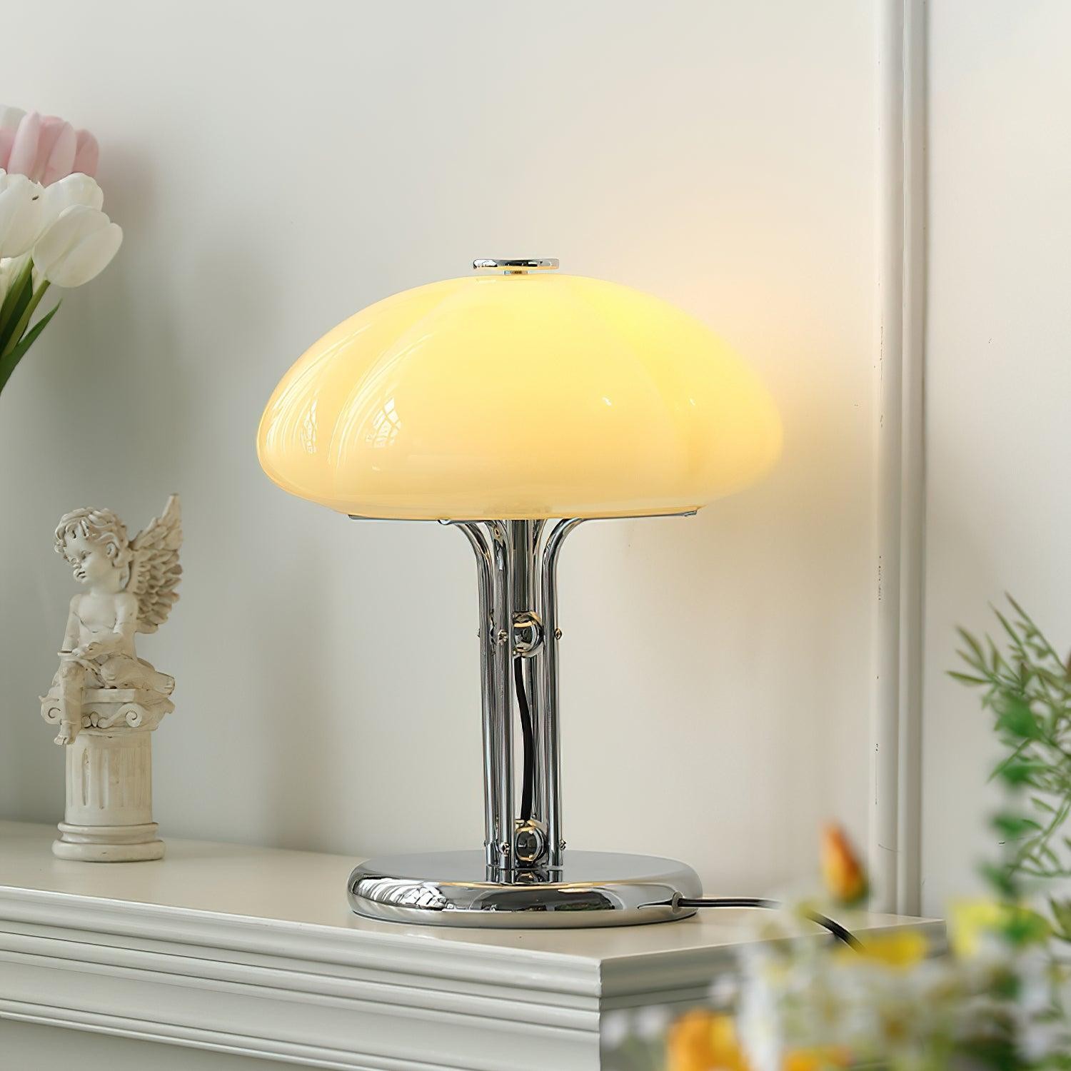 High-Grade Bedroom Bedside Mushroom Glass Table Lamp M175