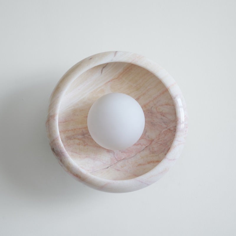 Bowl - Shaped Marble Wall Lamp P064