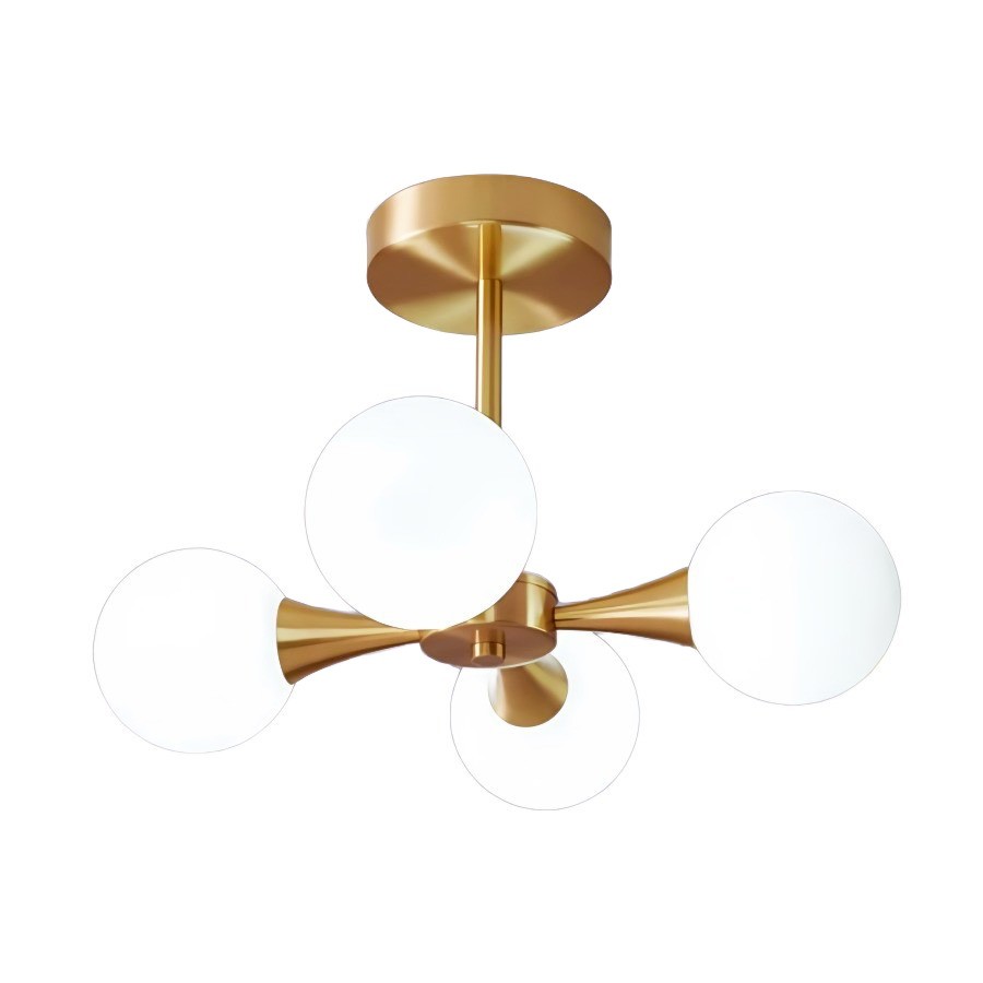 Mid Century Metal Globe Ceiling Lamp S132