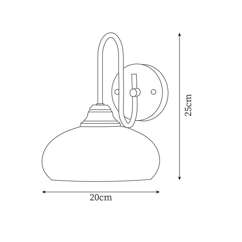 Modern Glass Geometry Wall Light for Living Room M128