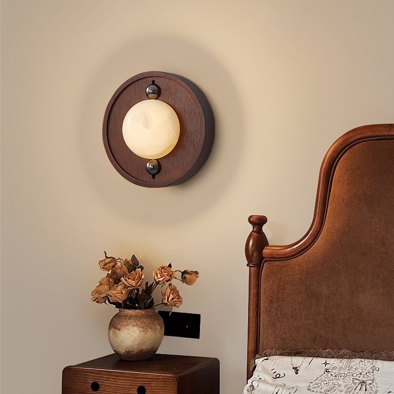 Bezel Alabaster Wall Lamp T1617