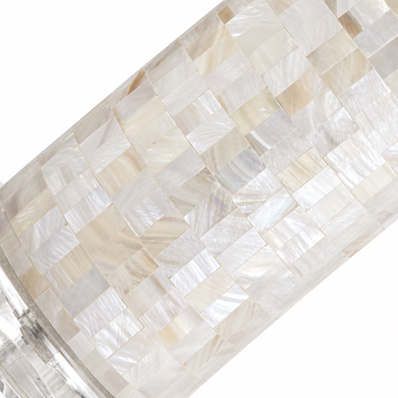 Beamira Natural Shell Mica Table Lamp - Handmade Crafted for Bedroom or Living Room T2200