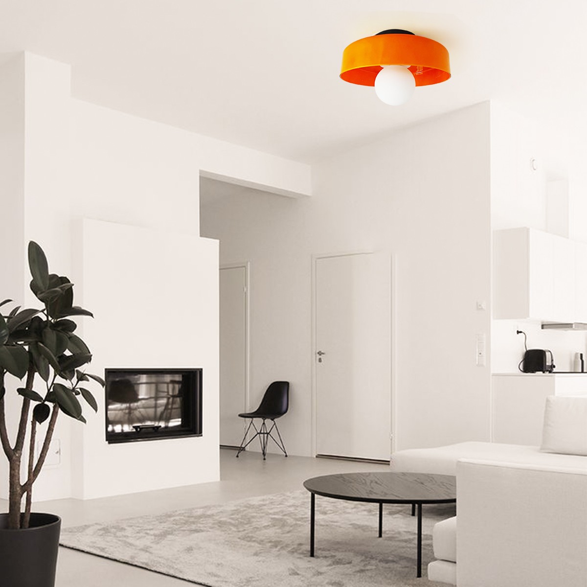 Modern Round Flush Mount Morandi Ceiling Light S80