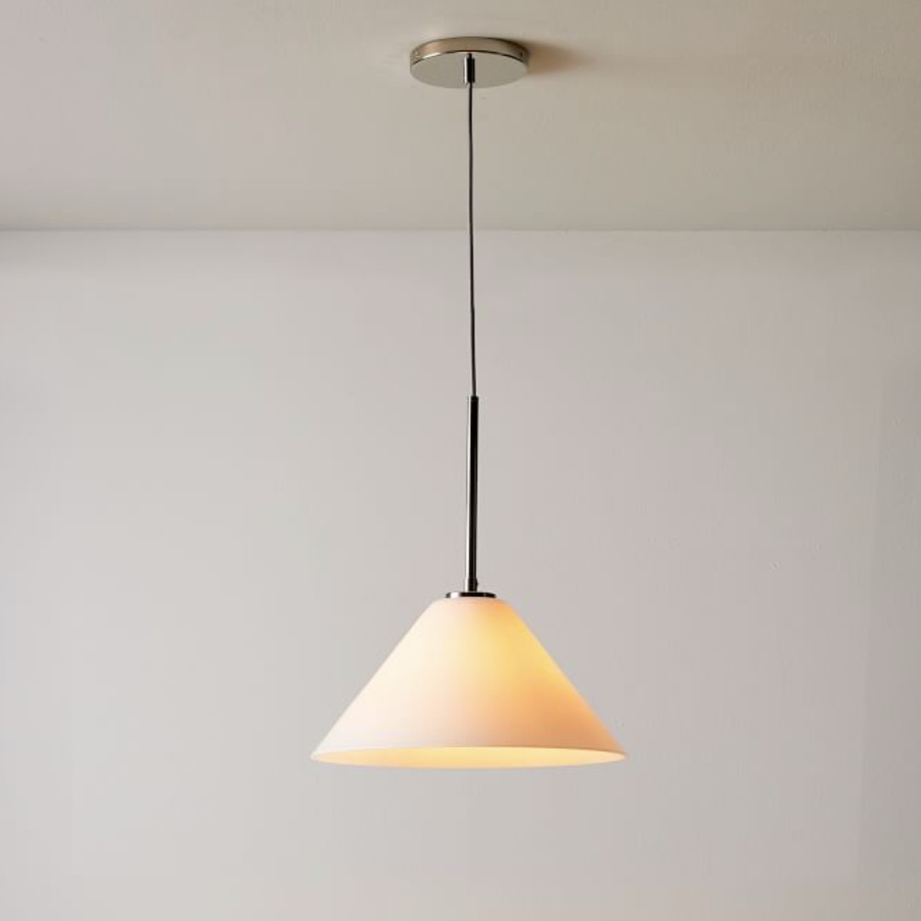 Conica Clean Line Glass Cone Pendant Fixture - Modern Bar Counter T104