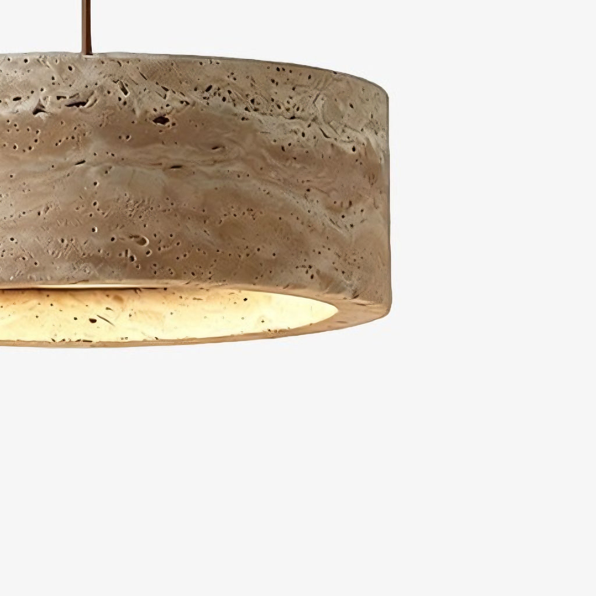 Kairis Neutral Tone Stone Pendant Lamp - Wabi Sabi Style for Kitchen Island T559