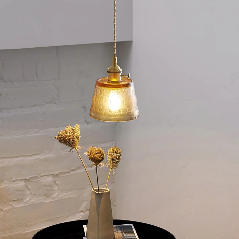 Nordic Cup Brass Glass Pendant Light S79