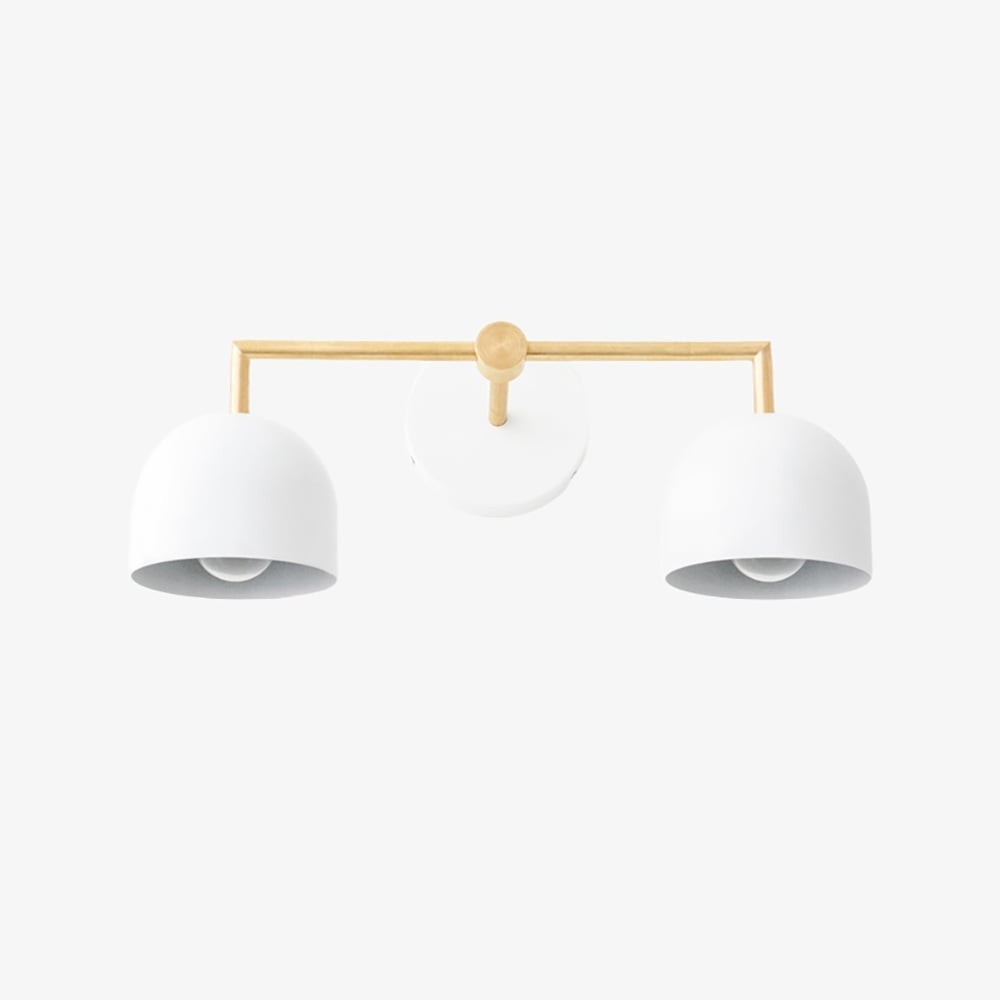 Metio Dome Farmhouse Wall Lamp - Metal Bathroom Mirror Sconce Light T450