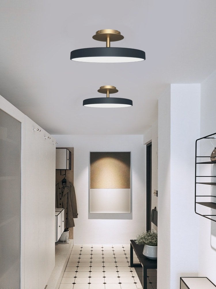Round Flush Ceiling Lamp — Nordic Minimalist Light for Bedroom & Living G104