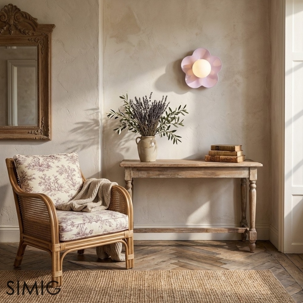 Floral Petal Wall Lamp - Nordic Sculptural Wall Light Living Room T129