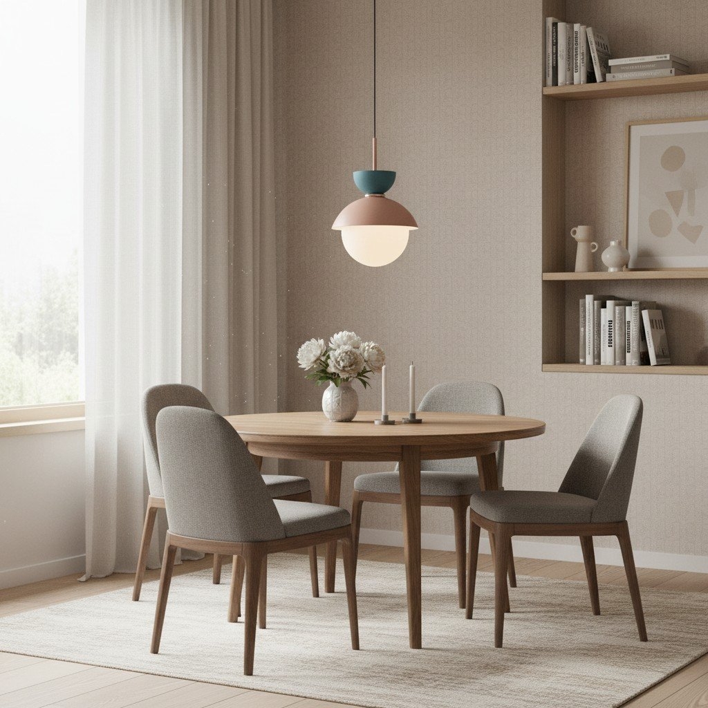 Frovela Nordic Macaroon Pendant Lamp with Globe Design - Aluminum Lighting for Bedroom or Living Room T567
