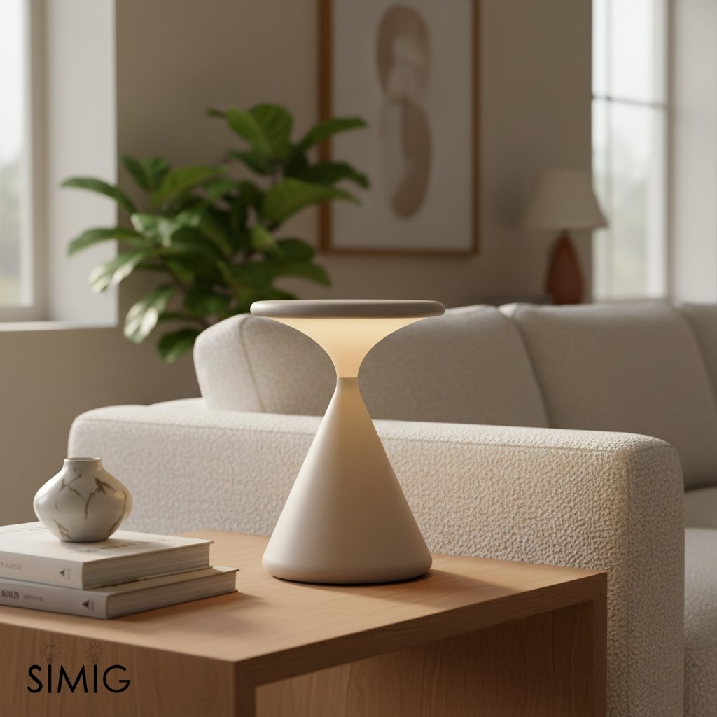 Salt & Pepper Portable Table Lamp - Minimalist LED Design for Bedroom S30