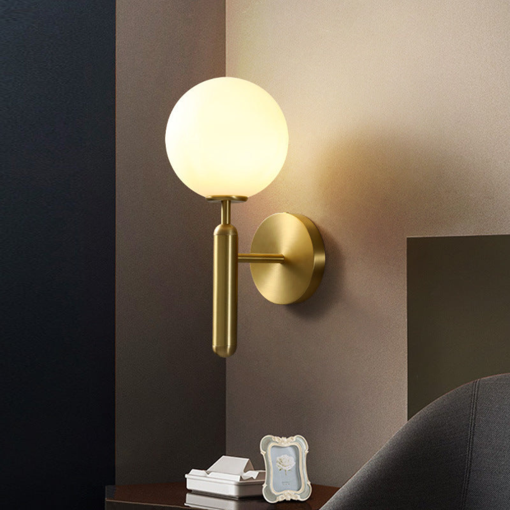 Milky Glow Modern Metal Wall Lamp T2015