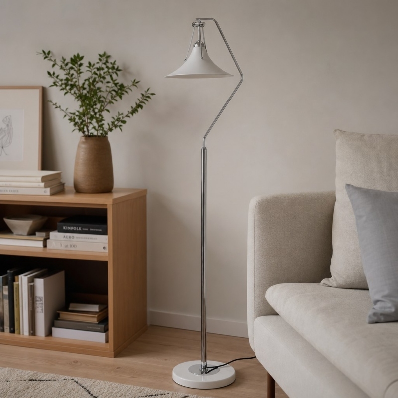 Kallera French Floor Lamp - Magnolia Design Decorative Light for Sofa Side and Reading Nook T2253