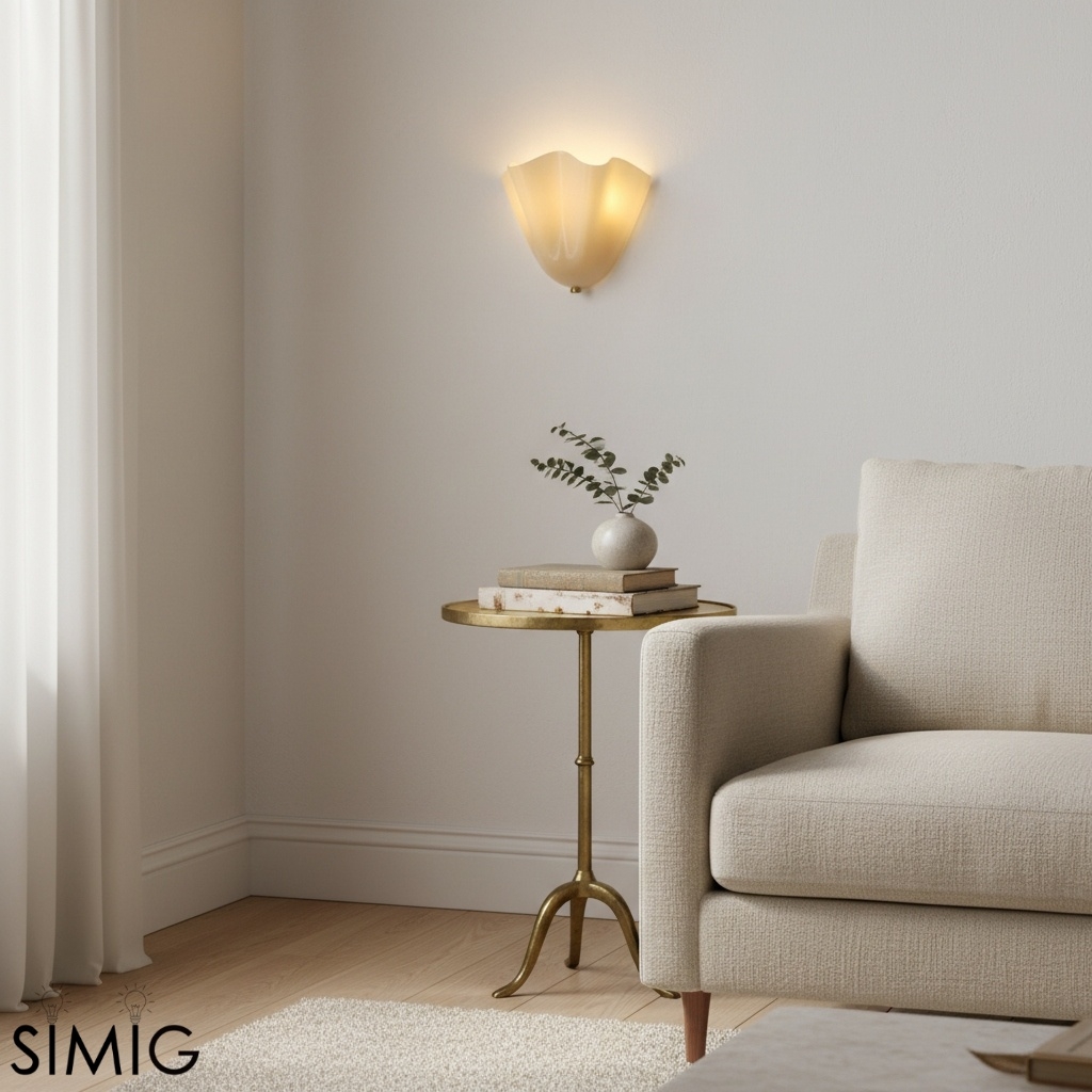 Bellina Modern Glass Wall Sconce - Ambient Lighting for Hallway P075