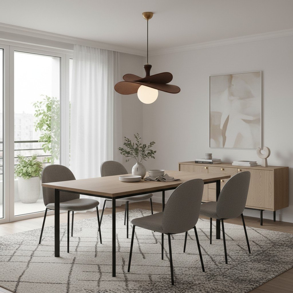 Orrise Sculptural Flower Pendant Light - Modern Fixture for Entryways T529