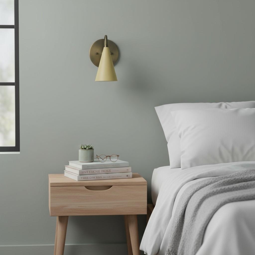 Curva Elegant Taper Shade Wall Sconce - Contemporary Accent for Living Room T780
